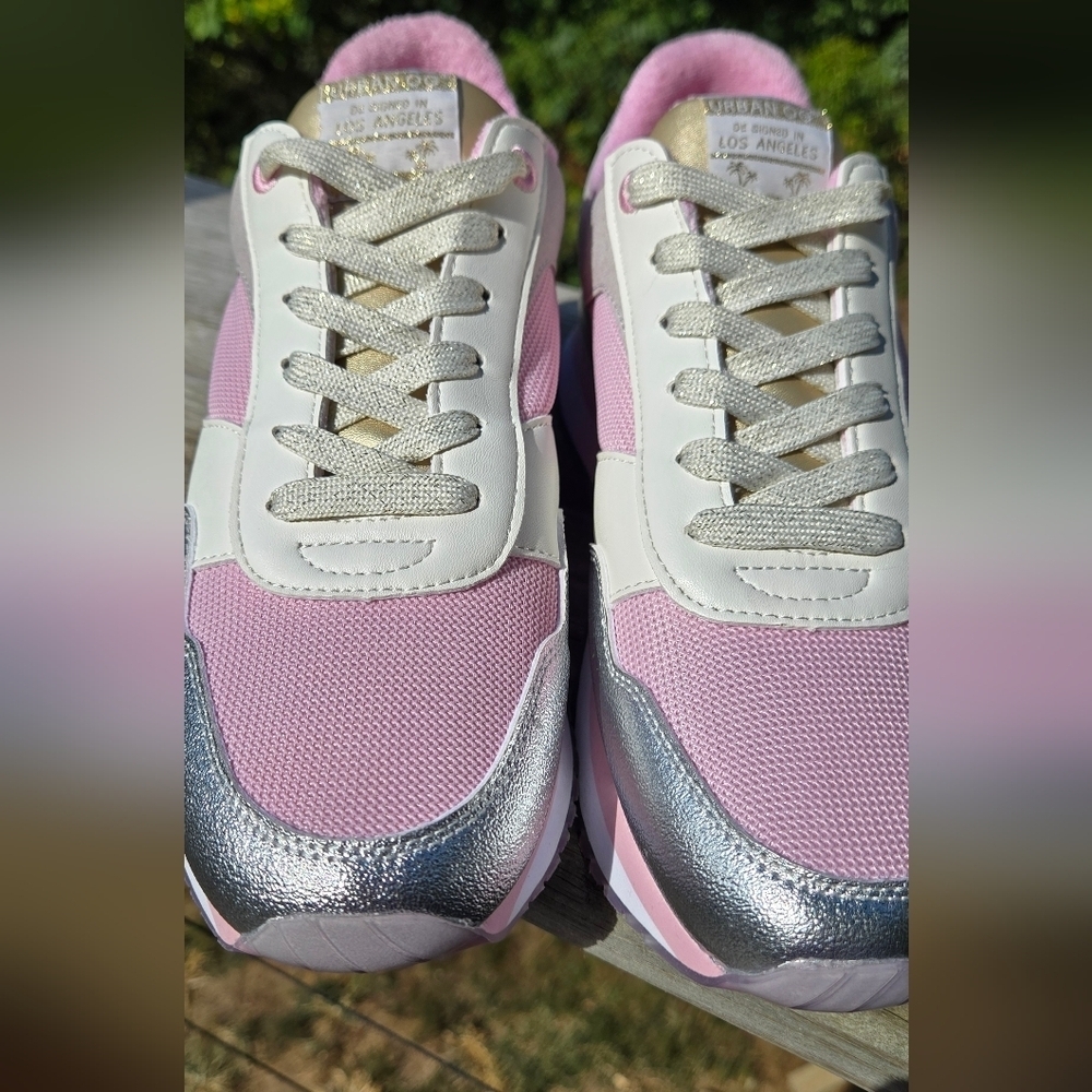 Urban Outfitters Pink and Silver Sneakers - Picture 11 of 11